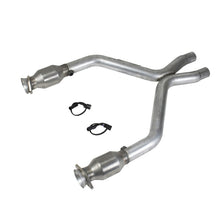 Charger l&#39;image dans la galerie, BBK 11-14 Mustang 3.7 V6 Short Mid X Pipe With Catalytic Converters 2-1/2 For BBK Long Tube Headers