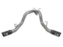 Cargar imagen en el visor de la galería, aFe LARGE BORE-HD 4in 409-SS DPF-Back Exhaust w/Dual Black Tips 2017 GM Duramax V8-6.6L (td) L5P