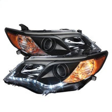 Load image into Gallery viewer, Spyder Toyota Camry 12-14 Projector Headlights DRL Blk High 9005 (Not Included PRO-YD-TCAM12-DRL-BK