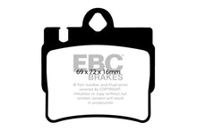 Charger l&#39;image dans la galerie, EBC 01-02 Mercedes-Benz CL55 AMG 5.5 Redstuff Rear Brake Pads