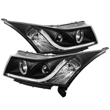 Load image into Gallery viewer, Spyder Chevy Cruze 11-14 Projector Headlights Light Tube DRL Blk PRO-YD-CCRZ11-LTDRL-BK