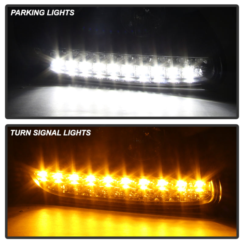 Spyder Porsche Cayenne 03-06 Projector Xenon/HID Model- DRL LED Blk PRO-YD-PCAY03-HID-DRL-BK