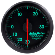 Carica l&#39;immagine nel visualizzatore di Gallery, Autometer Airdrive 2-1/6in Boost/Vac Gauge 30in HG/30 PSI - Black