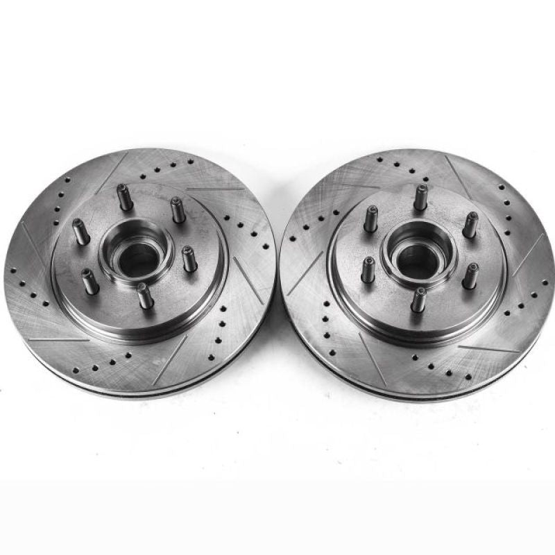 Power Stop 04-08 Ford F-150 Front Evolution Drilled & Slotted Rotors - Pair