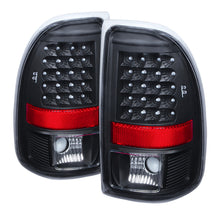 Carica l&#39;immagine nel visualizzatore di Gallery, Xtune Dodge Dakota 97-04 LED Tail Lights Black ALT-JH-DDAK97-LED-BK