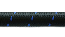 Laden Sie das Bild in den Galerie-Viewer, Vibrant -6 AN Two-Tone Black/Blue Nylon Braided Flex Hose (5 foot roll)