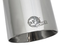 Cargar imagen en el visor de la galería, aFe MACH Force-Xp Univ 304 SS Double-Wall Clamp-On Exhaust Tip - Polished - 3in Inlet - 4.5in Outlet