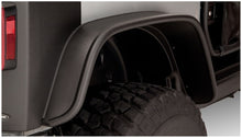 Cargar imagen en el visor de la galería, Bushwacker 07-18 Jeep Wrangler Flat Style Flares 4pc Fits 2-Door Sport Utility Only - Black