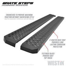 Cargar imagen en el visor de la galería, Westin Grate Steps Running Boards 68 in - Textured Black