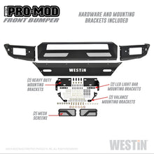 Carica l&#39;immagine nel visualizzatore di Gallery, Westin 16-19 Chevy/GMC  Silverado/Sierra 1500 Pro-Mod Front Bumper