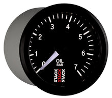 Carica l&#39;immagine nel visualizzatore di Gallery, Autometer Stack Instruments 52mm 0-7 BAR M10 (M) Mechanical Oil Pressure Gauge - Black