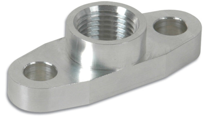 Vibrant Billet Alum Oil Drain Flange for GT32 GT37 GT40 GT42 GT45R and GT55R Turbos tapped 1/2in NPT