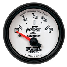 Charger l&#39;image dans la galerie, Autometer Phantom 2-1/16in 0-90 OHM Fuel Level Gauge