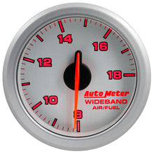 Carica l&#39;immagine nel visualizzatore di Gallery, Autometer Airdrive 2-1/6in Wideband Air / Fuel Gauge 10:1-17:1 ARF Range - Silver