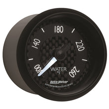 Cargar imagen en el visor de la galería, Autometer GT Series 52mm Full Sweep Electronic 100-260 Deg F Water Temperature Gauge