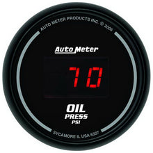 Cargar imagen en el visor de la galería, Autometer Black 0-100 psi Digital Oil Pressure Gauge