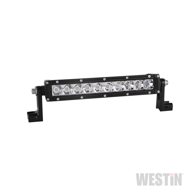 Westin Xtreme LED Light Bar Low Profile Single Row 10 inch Flood w/5W Cree - Black