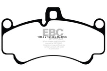 Charger l&#39;image dans la galerie, EBC 01-03 Porsche 911 (996) (Cast Iron Rotor only) 3.6 Twin Turbo GT2 Yellowstuff Front Brake Pads