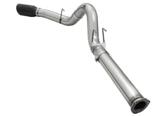 Carica l&#39;immagine nel visualizzatore di Gallery, aFe Atlas Exhausts 5in DPF-Back Aluminized Steel Exhaust Sys 2015 Ford Diesel V8 6.7L (td) Black Tip