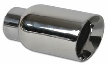 Charger l&#39;image dans la galerie, Vibrant 2.5in ID Single 4in OD Round SS Exhaust Tip (Double Wall Angle Cut)