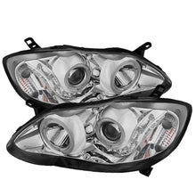 Load image into Gallery viewer, Xtune Toyota Corolla 03-08 Projector Headlights LED Halo Chrome PRO-JH-TC03-LED-AM-C