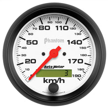 Charger l&#39;image dans la galerie, Autometer Phantom 3-3/8in 190 KM/H Speedometer Electric Program w/ LCD Odometer