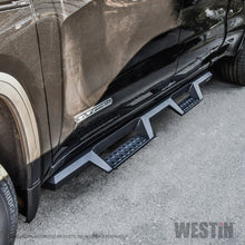 गैलरी व्यूवर में इमेज लोड करें, Westin 19-20 Chevrolet Silverado / GMC Sierra 1500 Double Cab HDX Drop Nerf Step Bars - Textured Blk