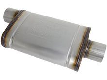 Cargar imagen en el visor de la galería, aFe MACHForce XP SS Muffler 3in Center Inlet / 3in Outlet 9in L x 4in W x 14in Body