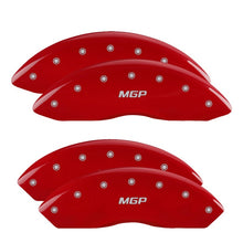 Carica l&#39;immagine nel visualizzatore di Gallery, MGP 4 Caliper Covers Engraved Front &amp; Rear MGP Red finish silver ch