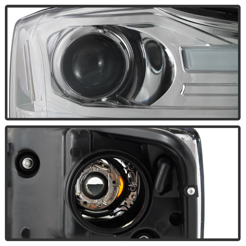 Spyder 04-15 Nissan Titan / 04-07 Nissan Armada V2 Projector Headlights - Chrome PRO-YD-NTI04-DRL-C