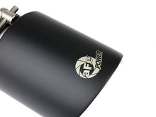 Cargar imagen en el visor de la galería, aFe Takeda 304 SS Clamp-On Exhaust Tip 2.5in. Inlet / 4.5in. Outlet / 7in. L - Black