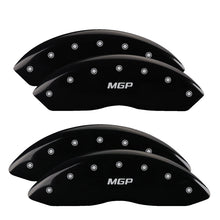 Load image into Gallery viewer, MGP 4 Caliper Covers Engraved Front &amp; Rear MGP Black finish silver ch