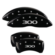 Carica l&#39;immagine nel visualizzatore di Gallery, MGP 4 Caliper Covers Engraved Front &amp; Rear 300 Black finish silver ch