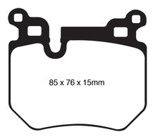 Cargar imagen en el visor de la galería, EBC 08-10 BMW 135 3.0 Twin Turbo Redstuff Rear Brake Pads