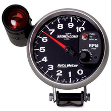 Laden Sie das Bild in den Galerie-Viewer, Autometer Sport-Comp II 5 inch 0-10000 RPM Pedestal Mount Tachometer Shift-Lite