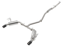 Carica l&#39;immagine nel visualizzatore di Gallery, aFe Takeda 2.5in 304 SS Cat-Back Exhaust System w/CF Tips 2022+ Honda Civic L4-1.5L (t)