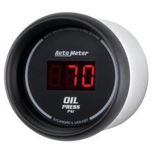 Cargar imagen en el visor de la galería, Autometer Black 0-100 psi Digital Oil Pressure Gauge