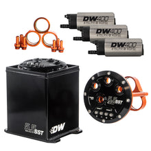 Charger l&#39;image dans la galerie, DeatschWerks 5.5L Modular Surge Tank Includes 3 DW400 Fuel Pumps