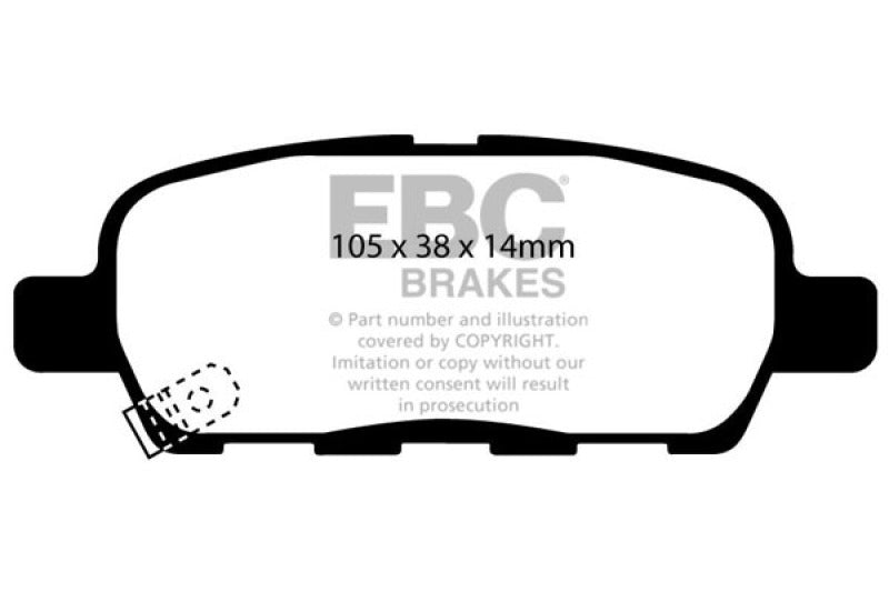 EBC 06-09 Infiniti FX35 3.5 Orangestuff Rear Brake Pads