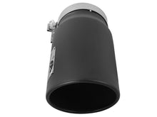 Carica l&#39;immagine nel visualizzatore di Gallery, aFe Diesel Exhaust Tip Bolt On Black 5in Inlet x 6in Outlet x 12in Long