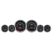 गैलरी व्यूवर में इमेज लोड करें, Autometer Pro-Cycle Gauge Kit 6 Pc. Kit 3 3/8in &amp; 2 1/16in Bagger Black