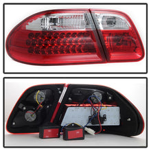 Load image into Gallery viewer, Xtune Mercedes Benz W210 E-Class 96-02 LED Tail Lights Red Clear ALT-CL-MBW210-LED-RC