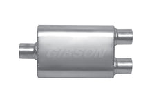 Laden Sie das Bild in den Galerie-Viewer, Gibson MWA Superflow Center/Dual Oval Muffler - 4x9x14in/3in Inlet/3in Outlet - Stainless