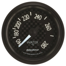 Laden Sie das Bild in den Galerie-Viewer, Autometer GT Series 52mm Mechanical 140-280 Deg F Water Temperature Gauge