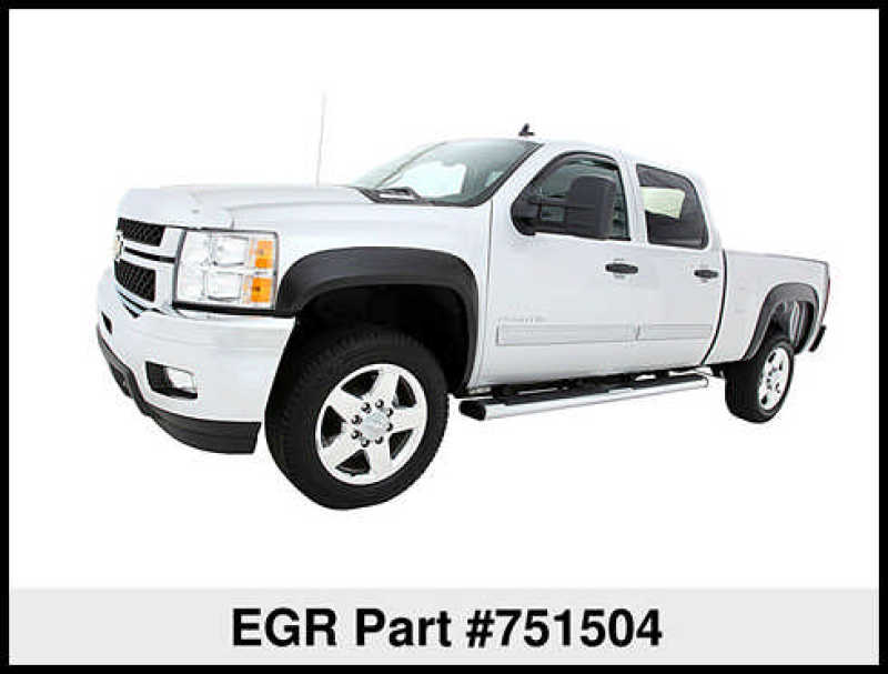 EGR 07-13 Chev Silverado 6-8ft Bed Rugged Look Fender Flares - Set