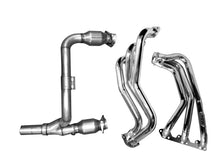 Charger l&#39;image dans la galerie, BBK 07-11 Jeep 3.8 V6 Long Tube Exhaust Headers And Y Pipe And Converters - 1-5/8 Silver Ceramic