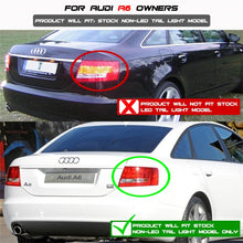 Cargar imagen en el visor de la galería, Spyder Audi A6 05-08 4Dr Sedan Only Version 2 Light Bar LED Tail Lights Blk ALT-YD-AA605V2-LBLED-BK