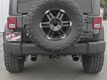 Load image into Gallery viewer, aFe Rebel Series 2.5in 409 SS Axle-Back Exhaust w/ Black Tips 2007+ Jeep Wrangler (JK) V6 3.6L/3.8L