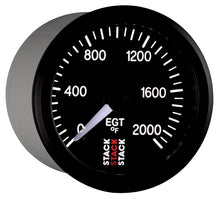 Laden Sie das Bild in den Galerie-Viewer, Autometer Stack 52mm 0-2000 Deg F Pro Stepper Motor Exhaust Gas Temp Gauge - Black