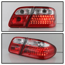 Load image into Gallery viewer, Xtune Mercedes Benz W210 E-Class 96-02 LED Tail Lights Red Clear ALT-CL-MBW210-LED-RC